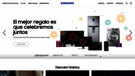What Samsung.com.ar website looked like in 2018 (5 years ago)