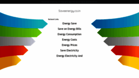 What Saveenergy.co.in website looked like in 2018 (5 years ago)