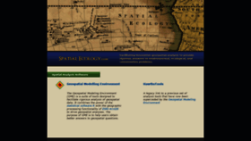 What Spatialecology.com website looked like in 2018 (5 years ago)