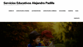 What Servicioseducativosalejandrapadilla.com website looked like in 2018 (5 years ago)