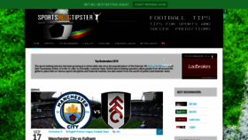 What Sportsblogtipster.com website looked like in 2018 (5 years ago)