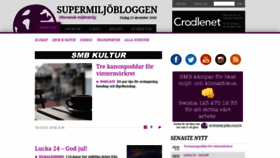 What Supermiljobloggen.se website looked like in 2018 (5 years ago)