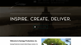 What Synergy-productions.com website looked like in 2018 (5 years ago)