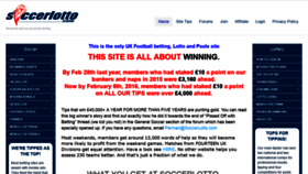 What Soccerlotto.com website looked like in 2018 (5 years ago)