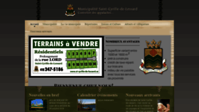 What St-cyrille-de-lessard.ca website looked like in 2018 (5 years ago)