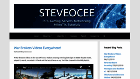 What Steveocee.co.uk website looked like in 2018 (5 years ago)