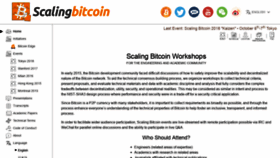 What Scalingbitcoin.org website looked like in 2018 (5 years ago)