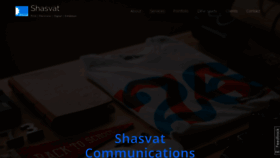 What Shasvat.in website looked like in 2018 (5 years ago)