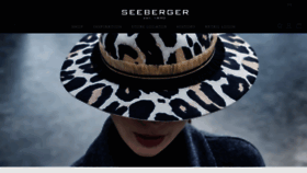 What Seeberger-hats.com website looked like in 2018 (5 years ago)