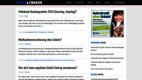 What Schufa-und-finanzen.net website looked like in 2018 (5 years ago)