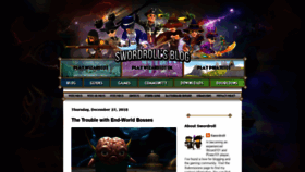 What Swordroll.com website looked like in 2018 (5 years ago)