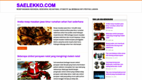What Saelekko.com website looked like in 2018 (5 years ago)