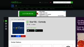 What Star104comedy.radio.net website looked like in 2018 (5 years ago)