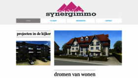 What Synergimmo.be website looked like in 2018 (5 years ago)