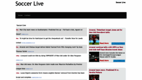 What Soccerlive.news website looked like in 2018 (5 years ago)