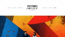 What Sincerelyemelia.com website looked like in 2018 (5 years ago)