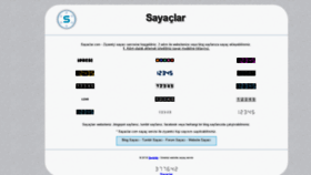 What Sayaclar.com website looked like in 2018 (5 years ago)