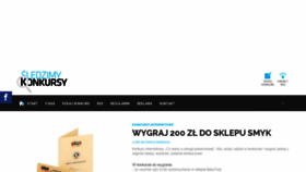 What Sledzimykonkursy.pl website looked like in 2018 (5 years ago)