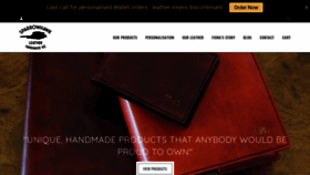 What Sparrowhawkleather.co.nz website looked like in 2018 (5 years ago)