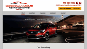 What Scarboroeastauto.ca website looked like in 2018 (5 years ago)