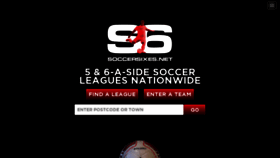 What Soccersixes.net website looked like in 2018 (5 years ago)