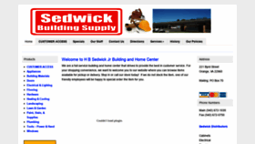 What Sedwickbuildingsupply.com website looked like in 2018 (5 years ago)