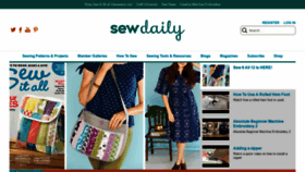 What Sewdaily.com website looked like in 2018 (5 years ago)