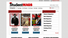 What Studentmags.com website looked like in 2018 (5 years ago)
