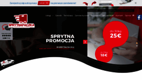 What Sprytnapaczka.pl website looked like in 2018 (5 years ago)