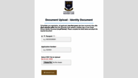What Studentdocumentupload.uwc.ac.za website looked like in 2018 (5 years ago)