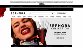 What Sephora.dk website looked like in 2018 (5 years ago)