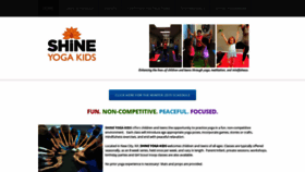 What Shineyogakids.com website looked like in 2018 (5 years ago)