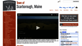What Scarboroughmaine.org website looked like in 2018 (5 years ago)