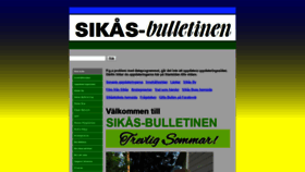 What Sikasbulletinen.se website looked like in 2018 (5 years ago)