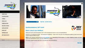 What Sportbootakademie360grad.de website looked like in 2018 (5 years ago)