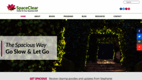 What Spaceclear.com website looked like in 2019 (5 years ago)