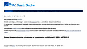 What Servizionline.enac.gov.it website looked like in 2019 (5 years ago)