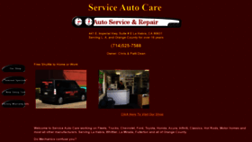 What Serviceautocare.com website looked like in 2019 (5 years ago)