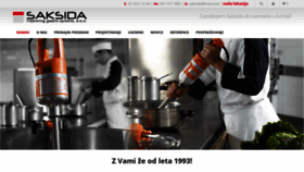 What Saksida-inox.si website looked like in 2019 (5 years ago)