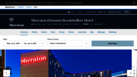 What Sheratonbrookhollow.com website looked like in 2019 (5 years ago)