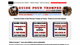 What Sitepourtromper.fr website looked like in 2019 (5 years ago)