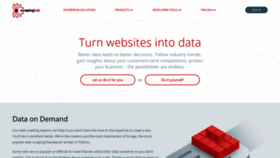 What Scrapinghub.com website looked like in 2019 (5 years ago)
