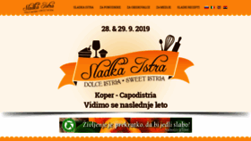 What Sladka-istra.si website looked like in 2019 (5 years ago)