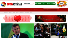 What Showdenoticias.com.br website looked like in 2019 (5 years ago)