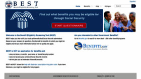 What Ssabest.benefits.gov website looked like in 2019 (5 years ago)