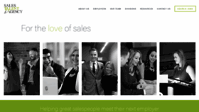 What Salestalentagency.com website looked like in 2019 (5 years ago)