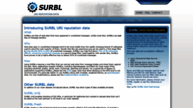 What Surbl.org website looked like in 2019 (5 years ago)