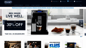 What Shopdelonghi.com website looked like in 2019 (5 years ago)