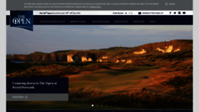 What Scores.theopen.com website looked like in 2019 (5 years ago)