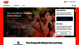 What Secondstep.org website looked like in 2019 (5 years ago)